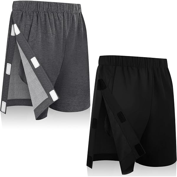thumbnail image 2 of Tear Away Shorts For Men - Adaptive Clothing For Recovery & Incontinence 2 of 13