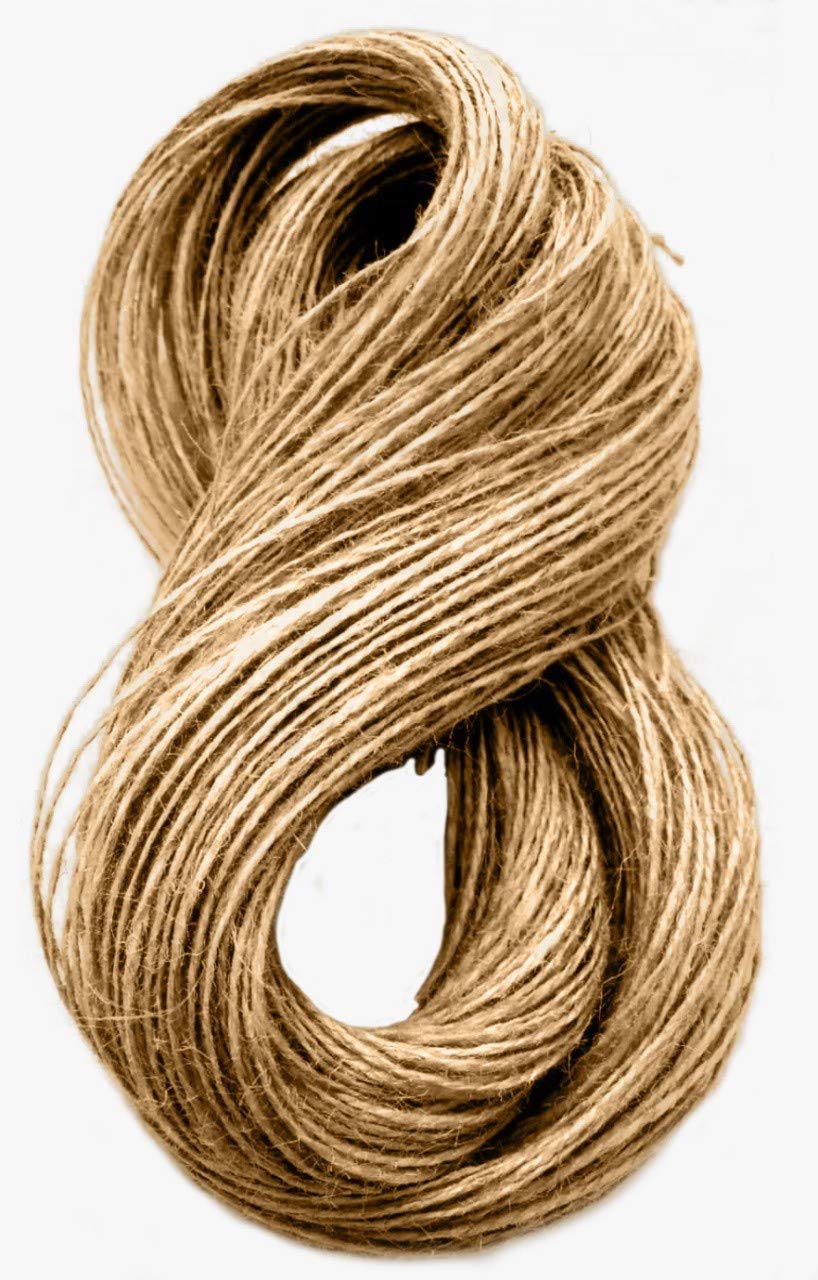 100m-2ply Jute Twine Sisal String Soft Natural Brown Burlap Hessian Rustic Cord