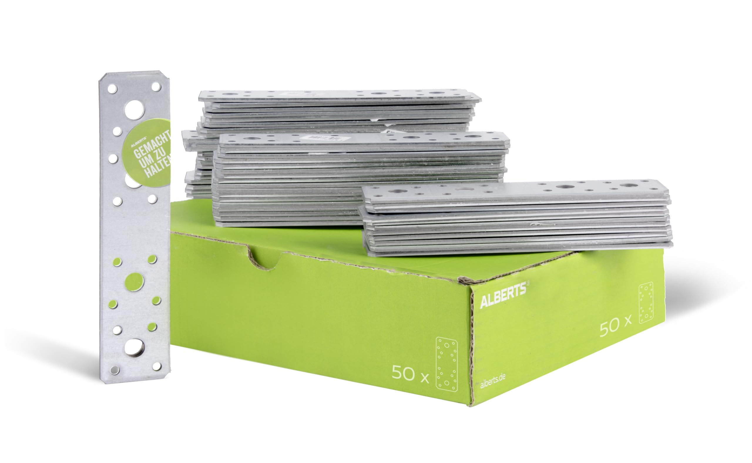 Flat Joint 180 x 40 mm / 50 STK. Oberflaeche: sendzimirverzinkt