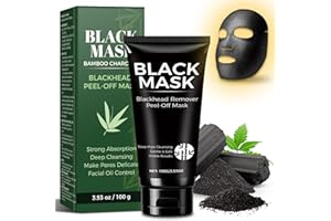 Blackhead Remover Mask, Charcoal Peel-Off Face Mask Deep Pore Cleansing, Reduces Blackheads, Excess Oil, Black Head Remover f