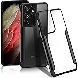 FYY Phone Case for Samsung Galaxy S21 Ultra 6.8" 5G, [Military Protective] [Ultra Slim & Thin] Crystal Clear Heavy Duty Prote