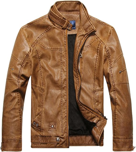 jaqueta couro plus size masculina