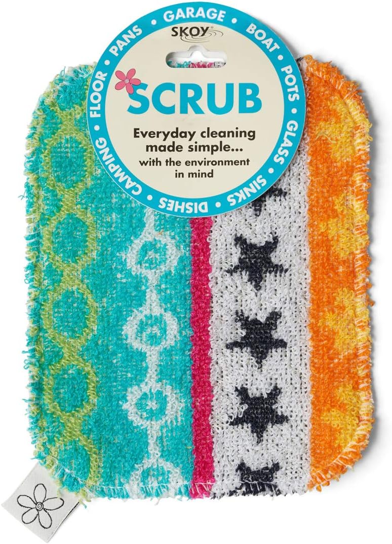 Skoy, Non-Scratching, Reusable Scrub for Kitchen and Household Use, Environmentally-Friendly, Dishwasher Safe (1-Piece), 1-Pack, Assorted: Home & Kitchen