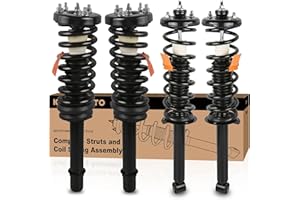 KUIPERAUTO Front Rear Complete Struts Assembly 172123R 172123L 171372 Compatible for 2003-2007 Honda Accord Replacement Coil Spring Shocks Absorbers (4PCS)