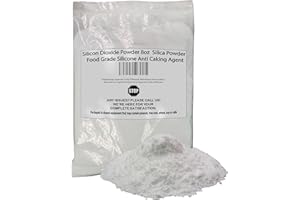 NATUREJAM Silicon Dioxide Powder 8oz - Silica Powder - Food Grade Silicone Anti Caking Agent