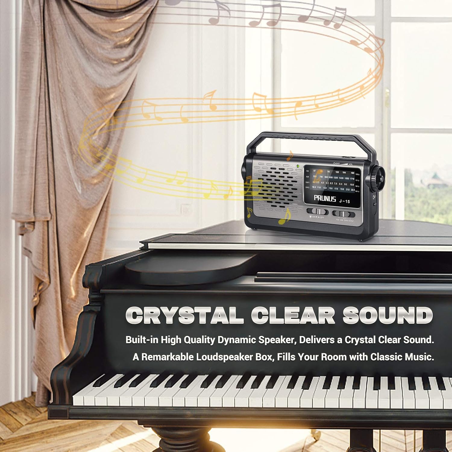 Portable shortwave radio PRUNUS J-15