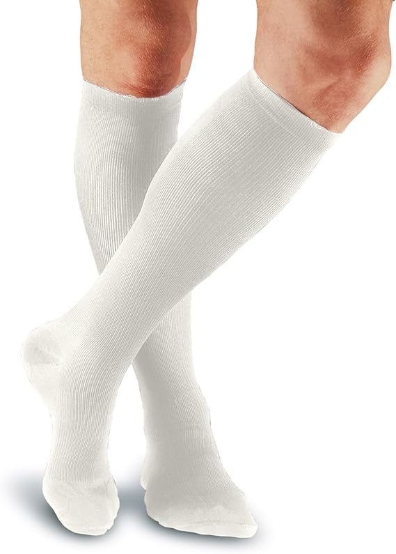 FootSmart Men's Cotton / Nylon Moderate Support OvertheCalf Socks at Amazon Men’s Clothing