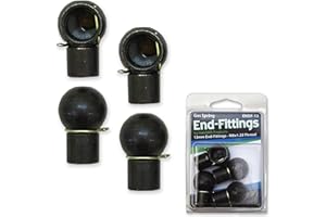 Hatchlift Products Ball Stud with Nylon Nuts - Replacement End Fitting for Socket Gas Springs - Easy Disconnect & Reconnect - Extends Gas Spring Life - Off-Season Storage, 13mm - 4 pcs