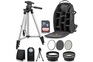 DEALS NUMBER ONE Professional 52MM Accessory Bundle Kit for Nikon D3300 D3200 D3100 D5000 D5100 D5200 D5300 D5500 D7000 D7100 D7200 & DSLR Cameras, 12 Accessories for Nikon
