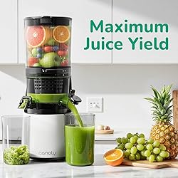 Canoly C16 Cold Press Juicer, 6" Extra Wide Feed