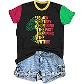 Black History Shirts for Women: Black History Month Shirt Black Culture Tee African American Top