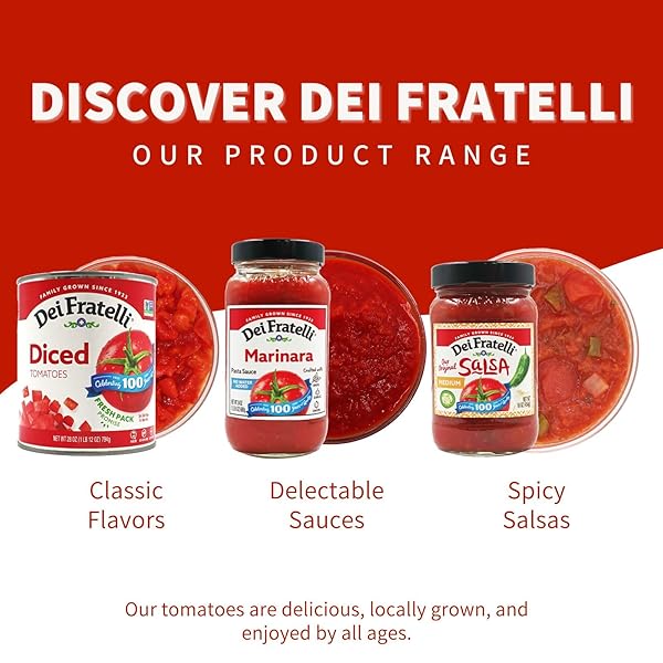 DEI FRATELLI WHOLE TOMATOES (28 OZ. CANS, 6 PACK) – VINE-RIPENED – NON-GMO