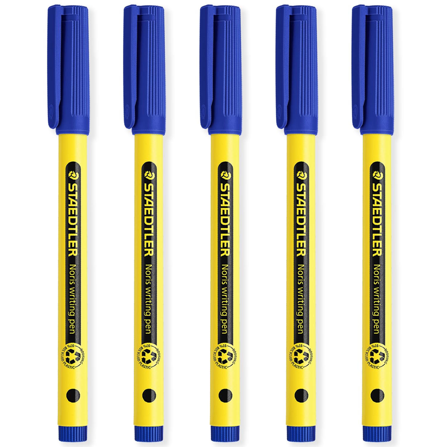 STAEDTLER 307 Noris Writing Pen - Handwriting Pens - 0.6mm Line Width - Ideal for School, Work, Office, etc (Blue)