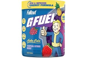 G Fuel Nuka Cola 2.0 Energy Powder, Sugar Free, Clean Caffeine Focus Supplement, Water Mix, Tropical Citrus Berry Flavor, Focus Amino, Vitamin + Antioxidants Blend - 9.6 oz (40 Servings)