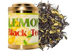 Curret Lemon Black Tea Loose Leaf | Premium High-Mountain Tea with Crushed Lemon Leaves | No Additives, Refreshing Aroma | Hot and Cold Brew