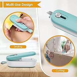 FEPPO Mini Bag Sealer, 2 in 1 Bag Sealer Heat Seal