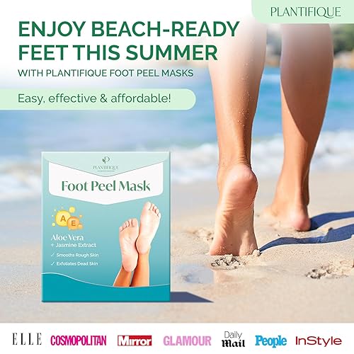 PLANTIFIQUE Foot Peel Mask with Vitamins Pack Peeling Foot Mask