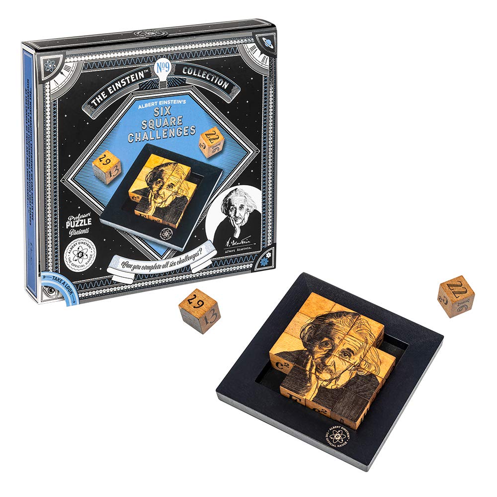 Professor PUZZLE EIN0582US Einstein Six Square Challenges-Develop Your Problem Solving Skills, Multicoloured