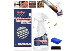 GRENBEN Heavy-Duty Metal Rust Remover,Powerful Rust Removal,Rust Stain Remover Heavy Duty,Anti-Rust Converter Spray,Stainless Steel Rust Remover,Multipurpose Rust Remover Spray for Various Metals (120ml)