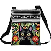 LiuenMgg Colorful Cat Crossbody Bag for Women