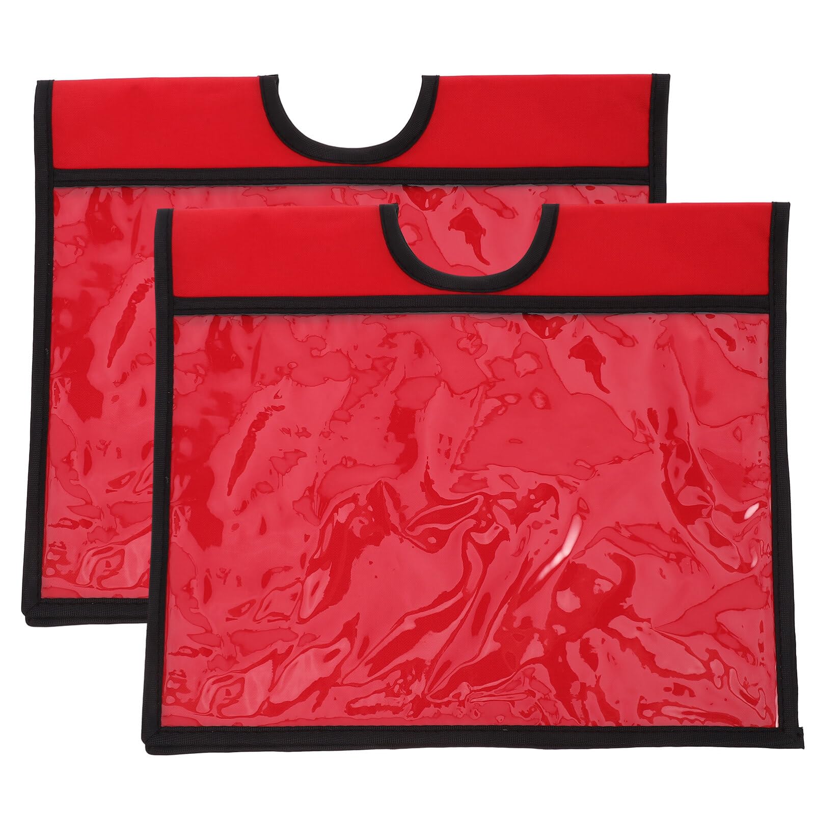 JECOMPRIS Traffic Cone Sleeves 2Pcs Outdoor Safety Warning Sign Covers with Pockets for Traffic Cone Caution Message Durable Waterproof Sleeve