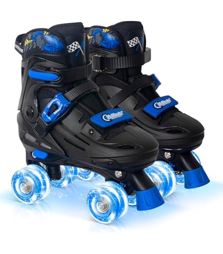 Amazon.com : Pacer ZTX Boys Roller Skates (Size J13) : Sports