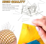 SenZee Sewing Pins 1000 Pcs Stainless Steel 1in Dressmaking Straight Head view 5