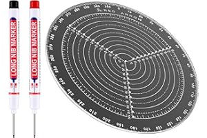 ERARISE 300 mm 12 Inch diameter Largest Round Center Finder Compass Drawing Circles Lathe Work and Woodturners Ideal For Locating Center on Logs and General Stock Pieces Works Well on Round and Square Stock
