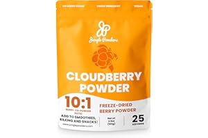 Jungle Powders Wild Cloudberry Powder For Baking 3.5 Ounce Bag, Pure Nordic Freeze Dried Cloudberry Extract No Sugar Added, Additive and Filler Free Knotberry Powder for Cooking Flavoring Smoothies