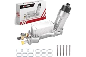 HRepair Aluminum 3.6 Oil Cooler fits for 2017-2018 Dodge Challenger Charger Journey & Jeep Cherokee Wrangler & Ram ProMaster 1500 & Chrysler 200 300 Town & Country Pacifica 3.6L V6.etc