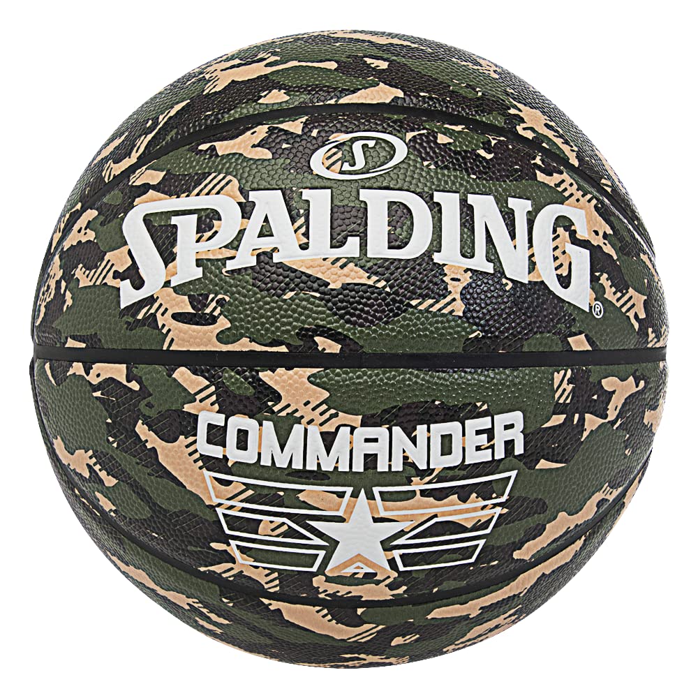 Spalding Unisex - Adult Commander Sz7 Ball, Camo, 7