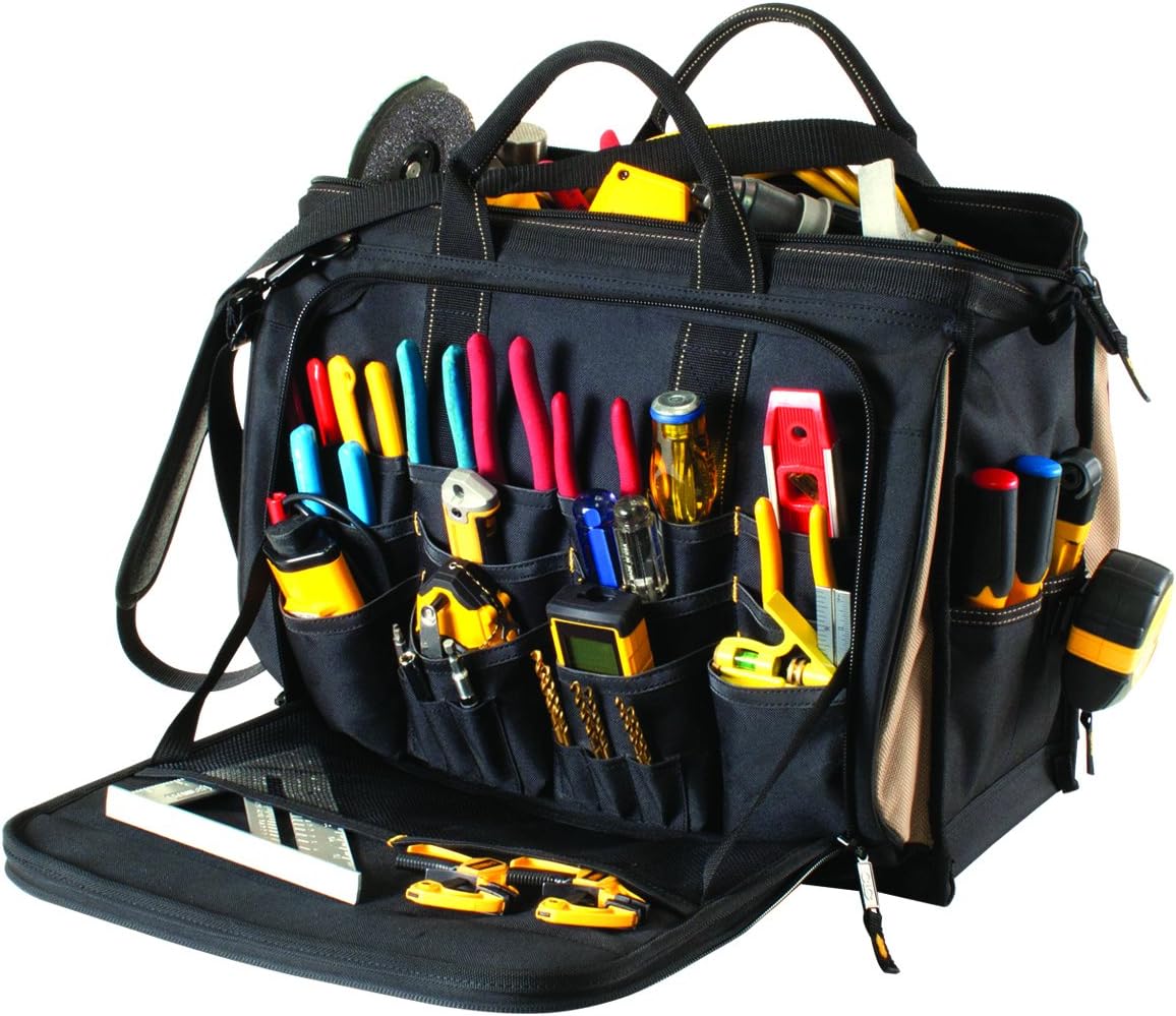 CLC Custom LeatherCraft 1539 Multi-Compartment 50 Pocket Tool Bag - Tool Bags - 