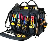 Custom Leathercraft CLC 1539 Multi-Compartment 50 Pocket Tool Bag Organizer view 4