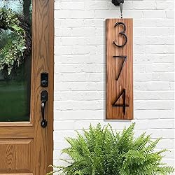 5" Zinc Alloy Floating House Number, Metal Modern