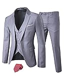 EastSide Men's Slim Fit 3 Pieces , One Button Sets
