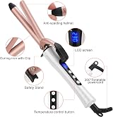 UNOBEY Curling Wand 19mm Ceramic Barrel Digital Temp 100-230C Dual Voltage view 5