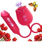 Enhanced Version Rose Adult Tool for Women 2026 Clitioral Sucker Vibrates Womens Vibrate Toys Rose Flower Vibrate The Adult Toys for Couple Adult Rose 10 Speeds (Red)
