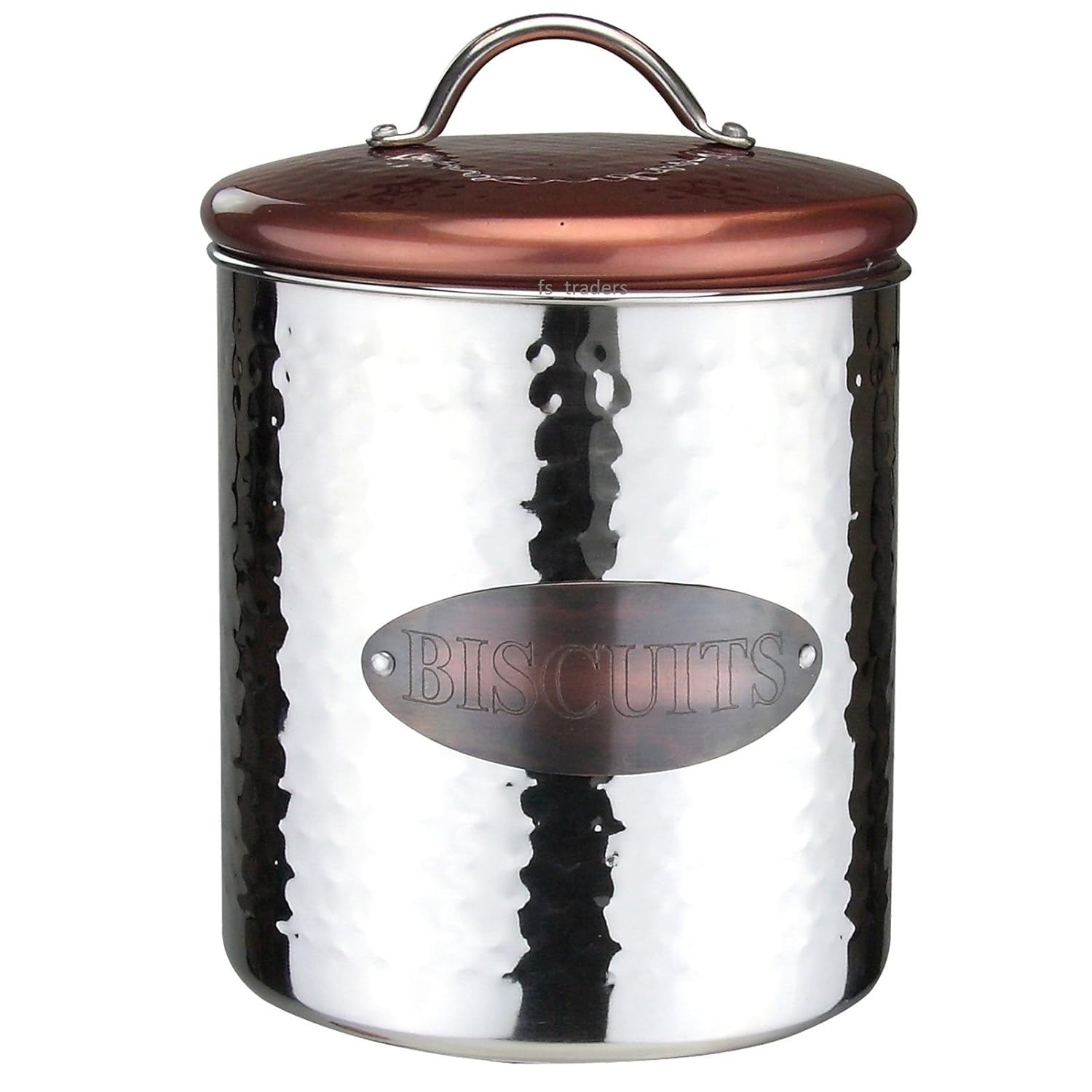 Stainless Steel Biscuits Canister Jar Kitchen Food Containers Storage