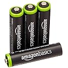 AmazonBasics AAA Rechargeable Batteries (4-Pack) Pre-charged - Packaging May Vary