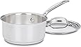 719-16 Chef's Classic Stainless Saucepan with Cover, 1 1/2 Quart