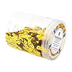 Mandala Crafts 20000 Gold Sequins for Crafts DIY