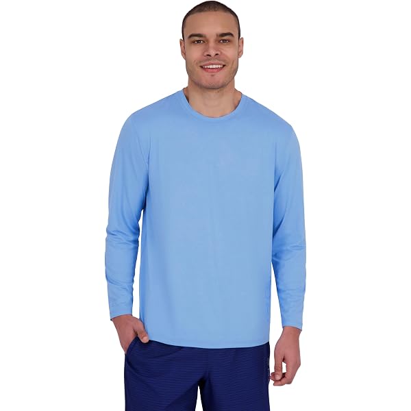 Spyder Men's Long Sleeve Rash Guard - UPF 50+ Sun Protection, Quick Dry, Breathable