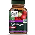 Gaia Herbs Cycle Support - Supports Hormone Balance & PMS Relief - Herbal Supplement with Vitex Berry & Schisandra - Free from Gluten, Dairy & Soy - 60 Vegan Capsules (30 Servings)