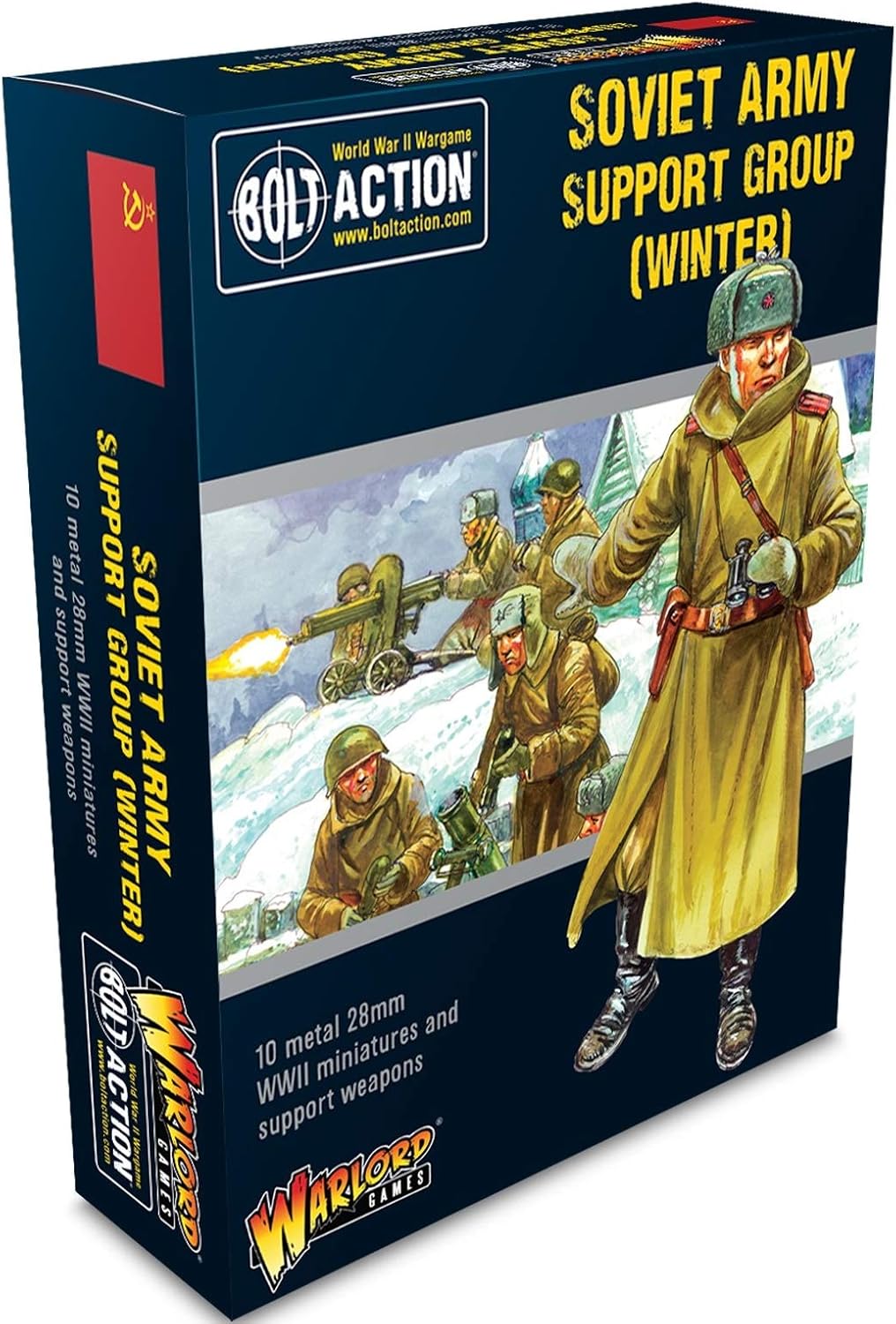 Warlord Games Soviet Army (Winter) Support Group - 28mm Scale Metal Miniatures for Bolt Action Highly Detailed World War 2 Miniatures