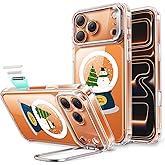 ESR for iPhone 17 Pro Case with Stand, Camera Control Cover Compatible with MagSafe, Military-Grade Drop Protection Magnetic Phone Case for iPhone 17 Pro, Scratch-Resistant Back Cover,Christmas Globe