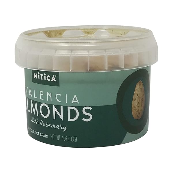 MITICA VALENCIA ALMONDS WITH ROSEMARY PREPACKED, 4 OZ