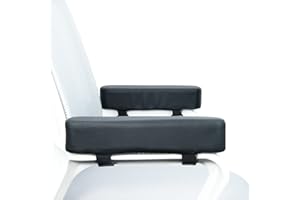 Foamula Office Chair Armrest Pads, Gaming Chair Arm Pads, Extra Thick Cushions Elbow Pillow, Memory Foam Desk Chair Arm Pads for Pressure Relief, 2-Piece Set of Chair (Black)