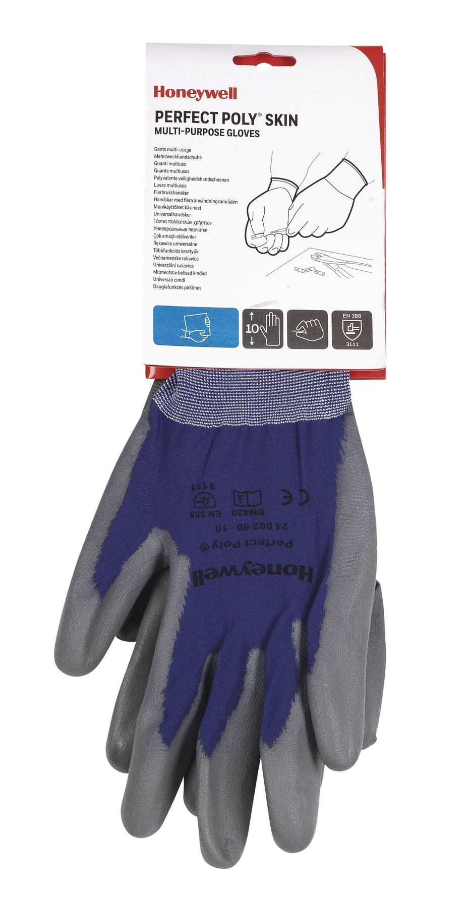 Honeywell 2400260-08/SPS Perfect Poly Skin Glove Size 8