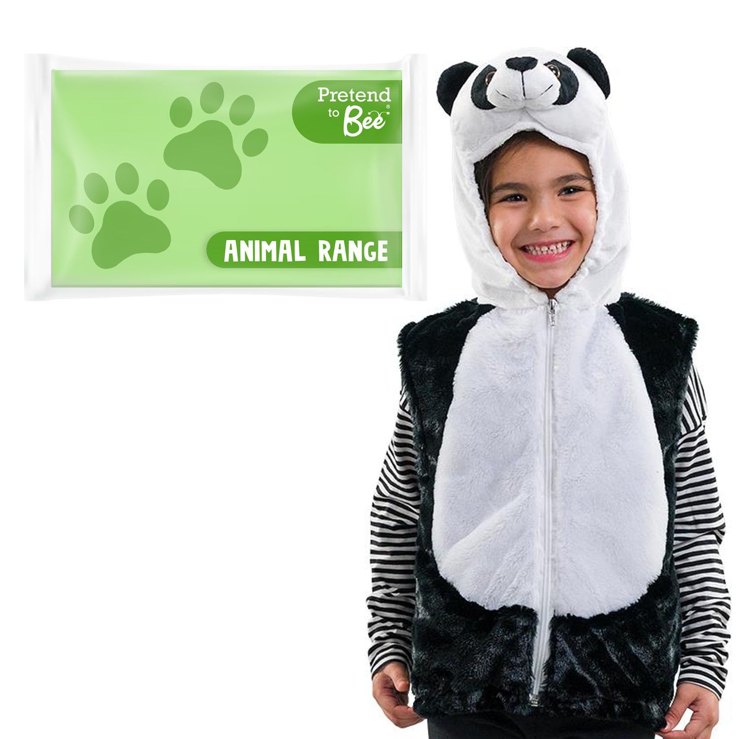 PRETEND TO BEE Panda Wild Animal Dress Up Costume for Kids, 3-7 Years