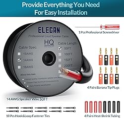 Elecan Pro Series 14/2 Outdoor Speaker Wire Cable